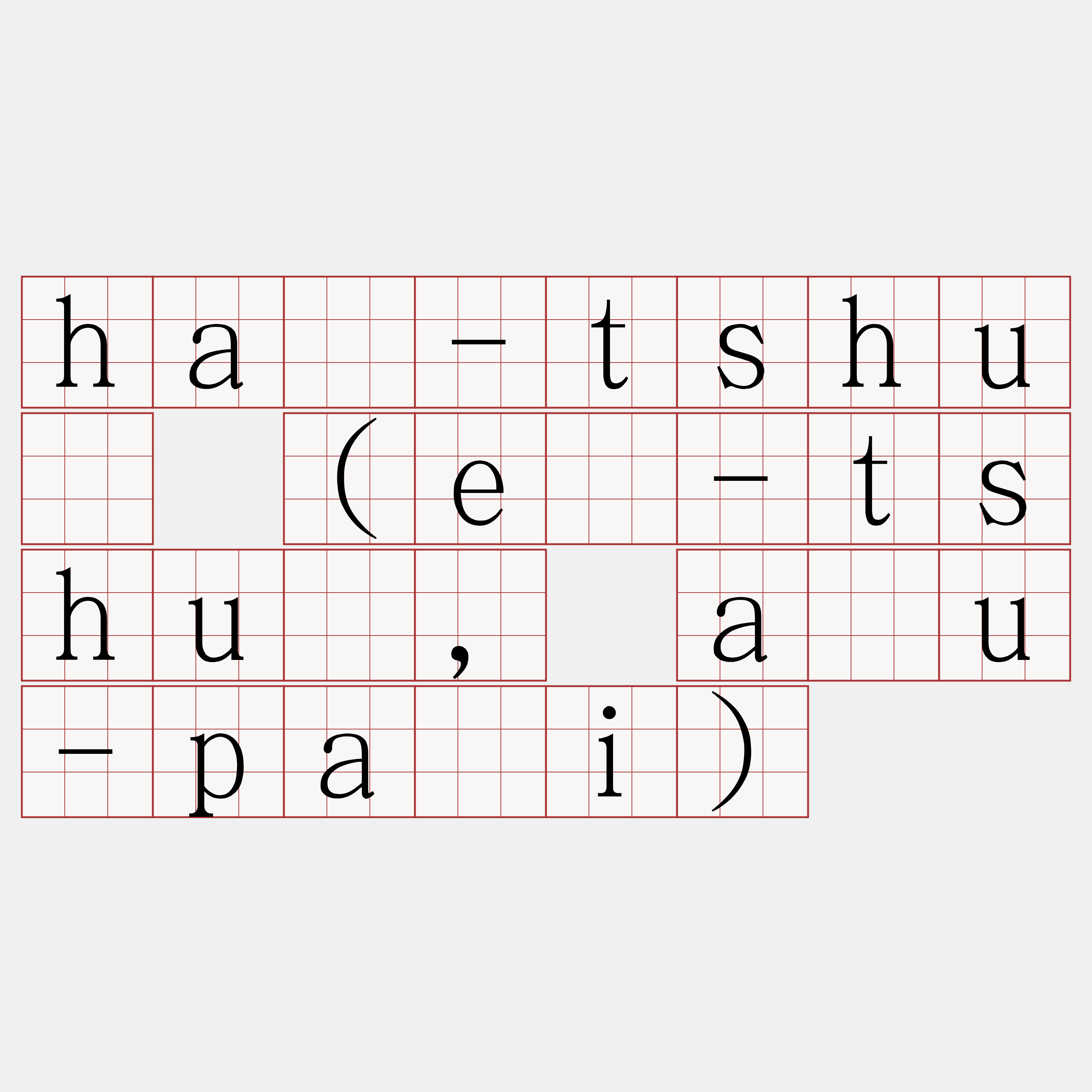 hā-tshù (ē-tshù, āu-pái)